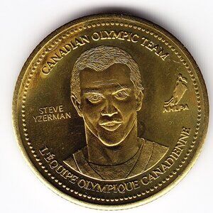 2002 Steve Yzerman Canada Olympic Hockey Team Medal 30.5mm (b14)